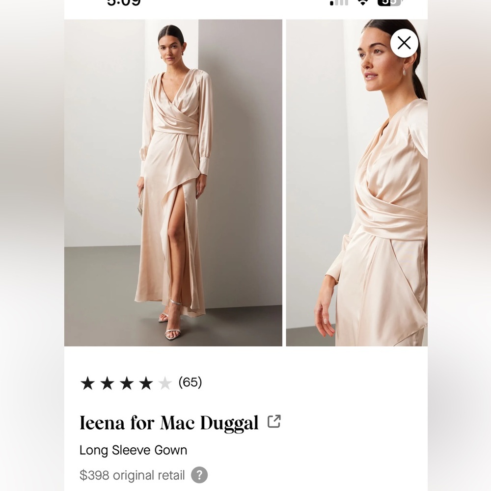Ieena for Mac Duggal gown